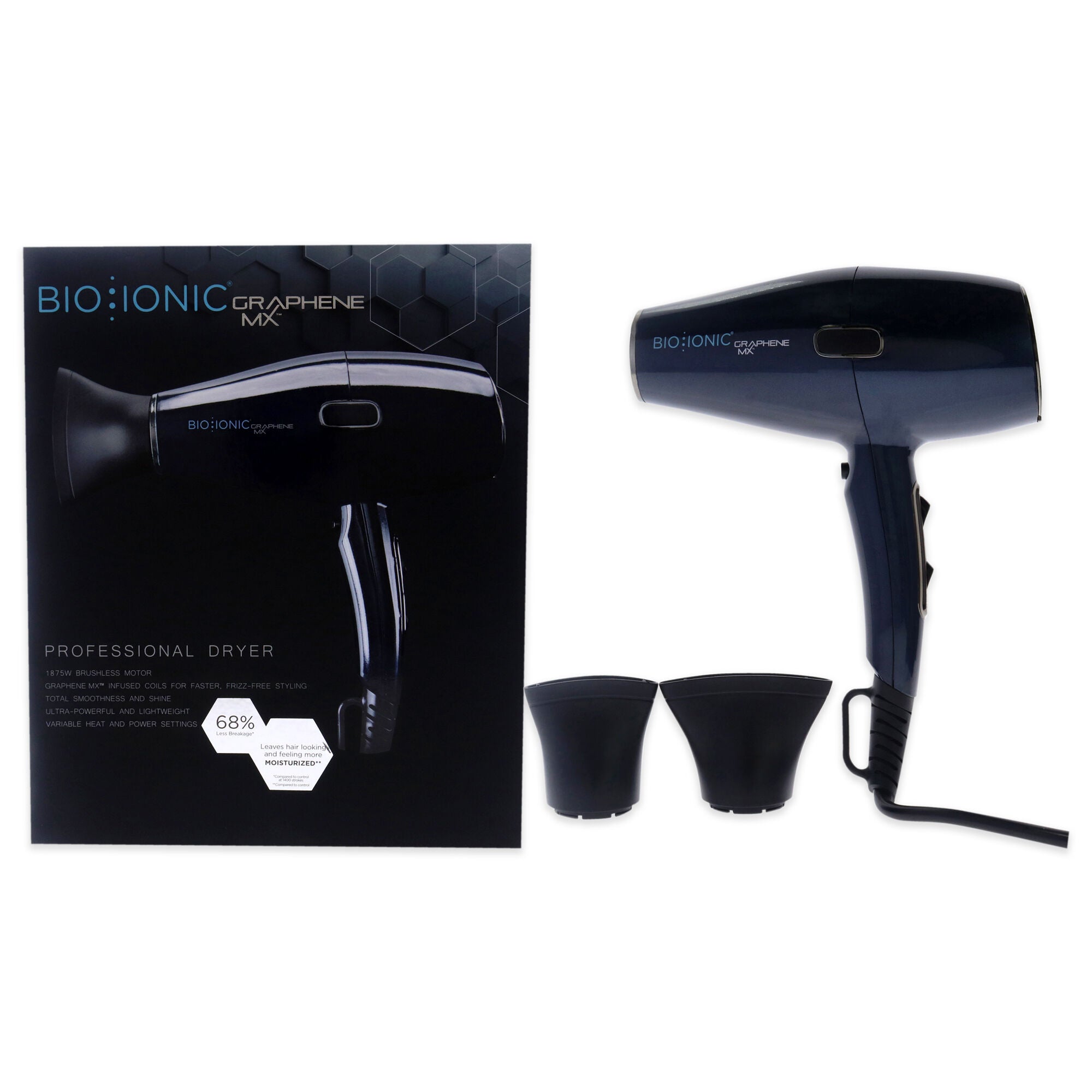 Graphene MX Hair Dryer - Blue by Bio Ionic for Women - 1 Pc Hair Dryer, See Description, hi-res image number 0