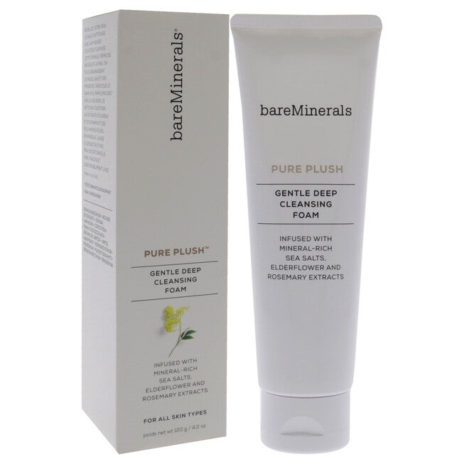 Pure Plush Gentle Deep Cleansing Foam by bareMinerals for Unisex - 4.2 oz Cleanser, NA, alternate image number null