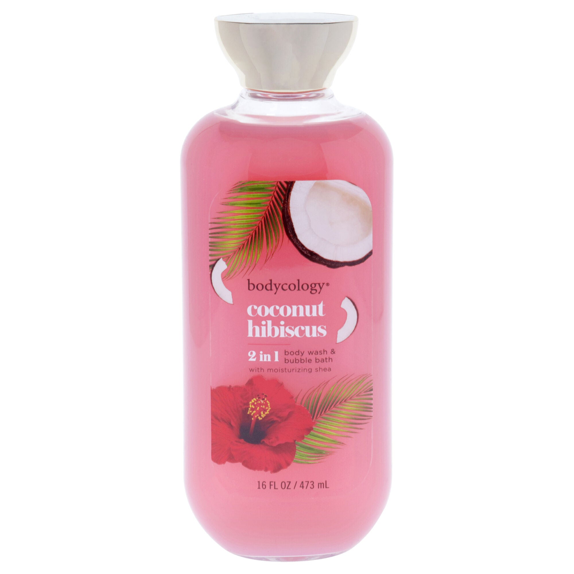 2 in 1 Body Wash and Bubble Bath - Coconut Hibiscus by Bodycology for Women - 16 oz Body Wash, See Description, hi-res image number 0