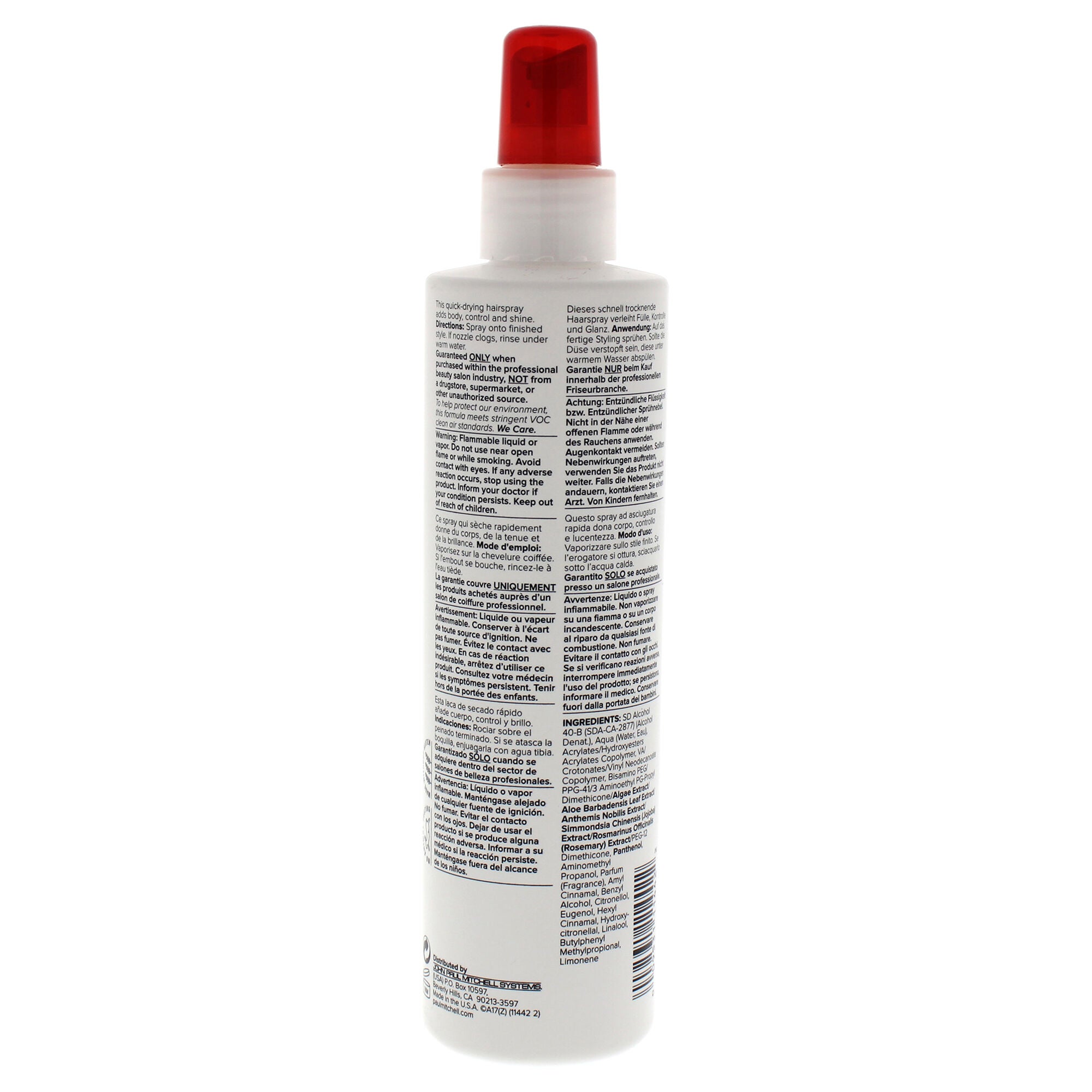 Fast Drying Sculpting Spray by Paul Mitchell for Unisex - 8.5 oz Hair Spray, See Description, alternate image number 2