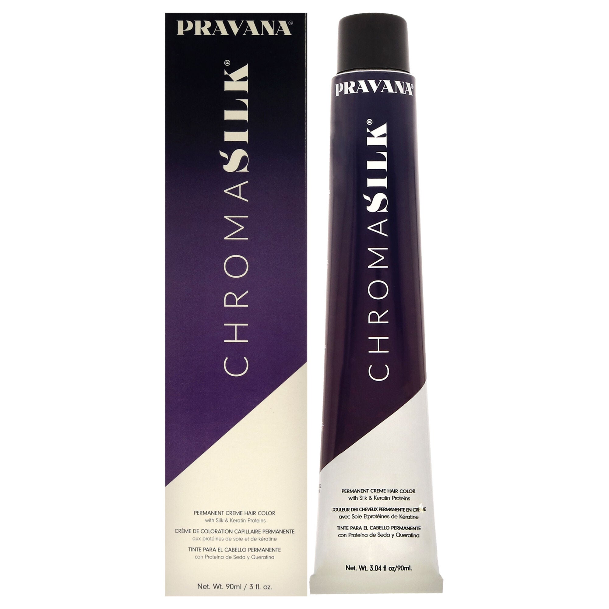 ChromaSilk Creme Hair Color - 5.37 Ligh Golden Violet Brown by Pravana for Unisex - 3 oz Hair Color, See Description, hi-res image number 0