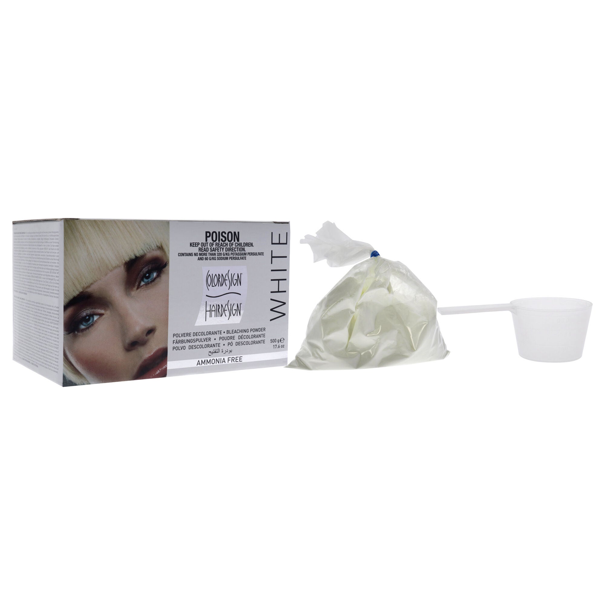 Powder Lightener Bleach - White by ColorDesign for Unisex - 17.6 oz Lightener, See Description, alternate image number 2