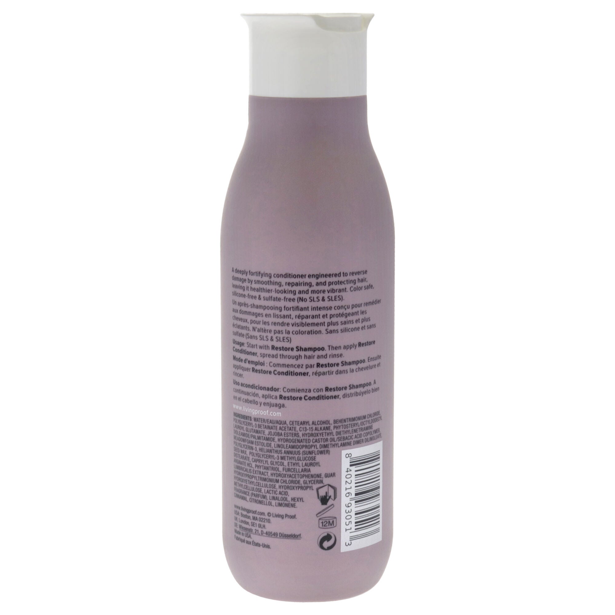 Restore Conditioner by Living Proof for Unisex - 8 oz Conditioner, See Description, alternate image number 3