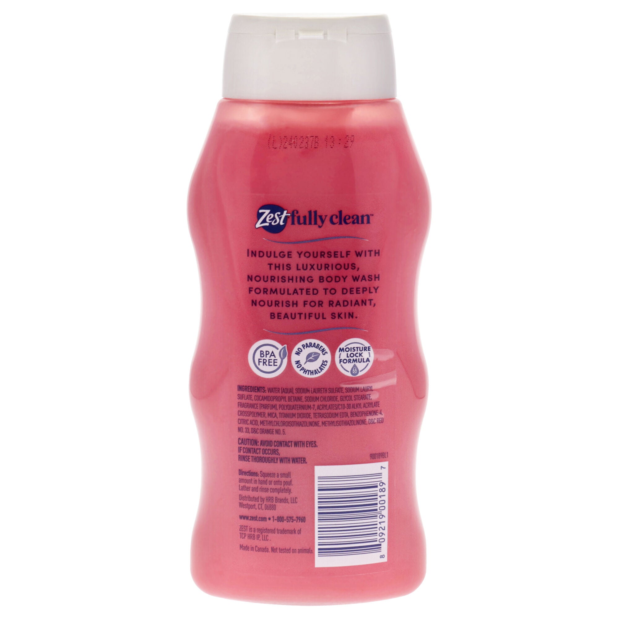 Nourish and Rejuvenate Body Wash - Wild Cherry and Vanilla by Zest for Women - 20 oz Body Wash, See Description, alternate image number 1