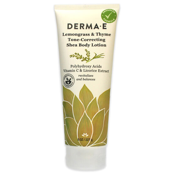 Tone-Correcting Shea Body Lotion - Lemongrass and Thyme by Derma-E for Unisex - 8 oz Body Lotion, , alternate image number null