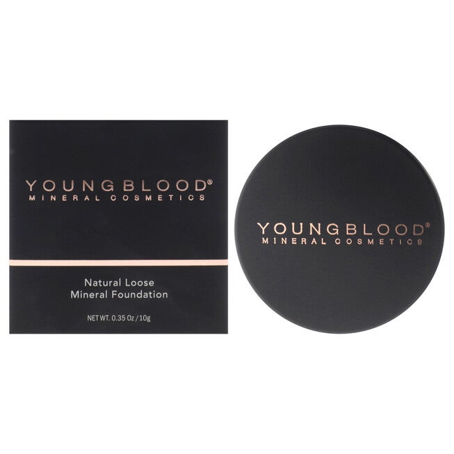 Natural Loose Mineral Foundation - Barely Beige by Youngblood for Women - 0.35 oz Foundation, See Description, hi-res image number 0
