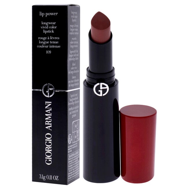 Lip Power Longwear Vivid Color Lipstick - 109 Intimate by Giorgio Armani for Women - 0.11 oz Lipstick, NA, alternate image number null