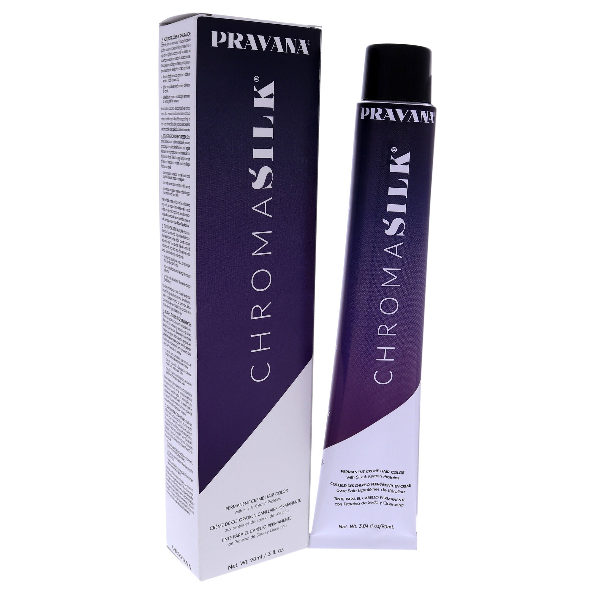 ChromaSilk Creme Hair Color - 4.45 Copper Mahogany Brown by Pravana for Unisex - 3 oz Hair Color, See Description, alternate image number 2