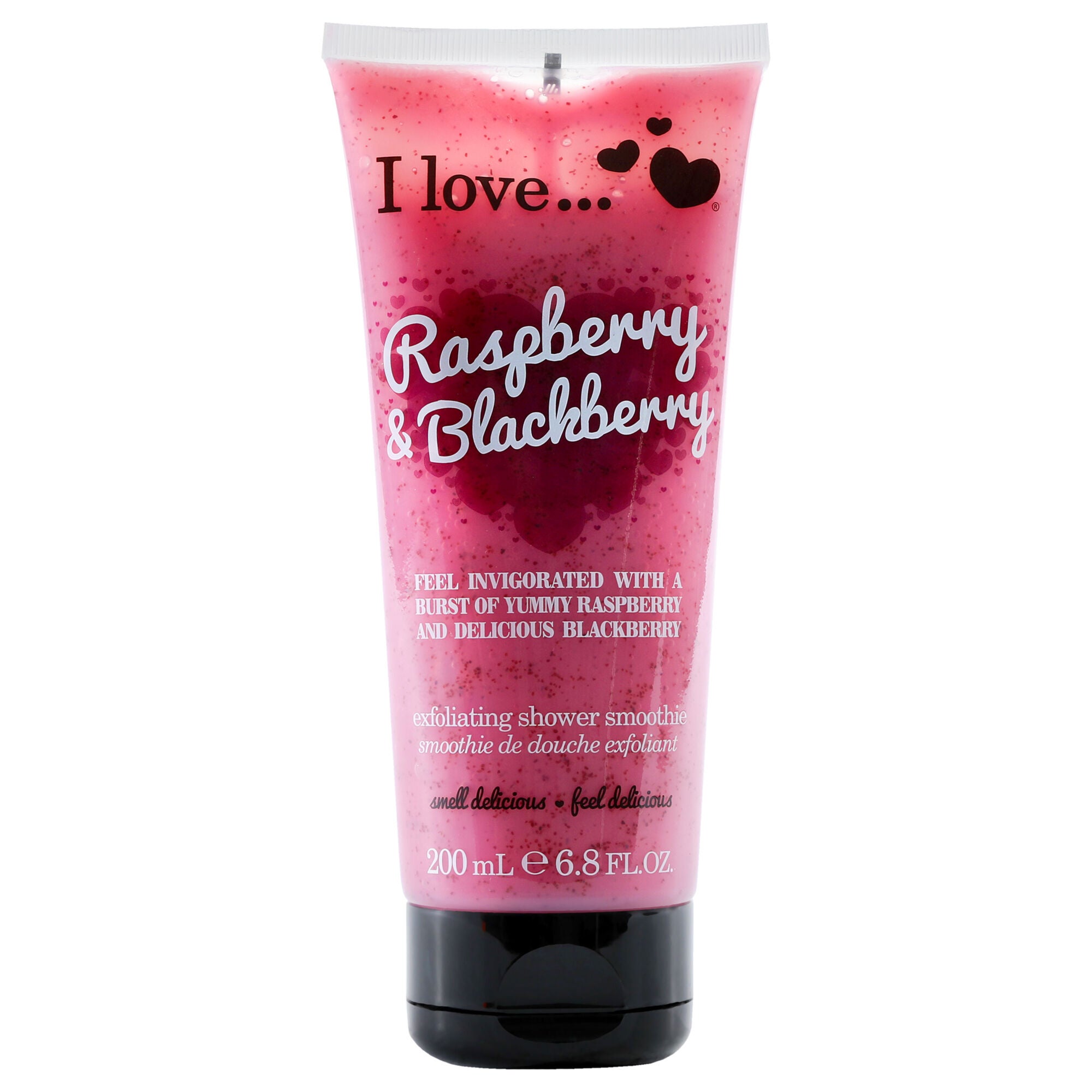 Exfoliating Shower Smoothie - Raspberry and Blackberry by I Love Cosmetics for Women - 6.8 oz Exfoliator, See Description, hi-res image number 0