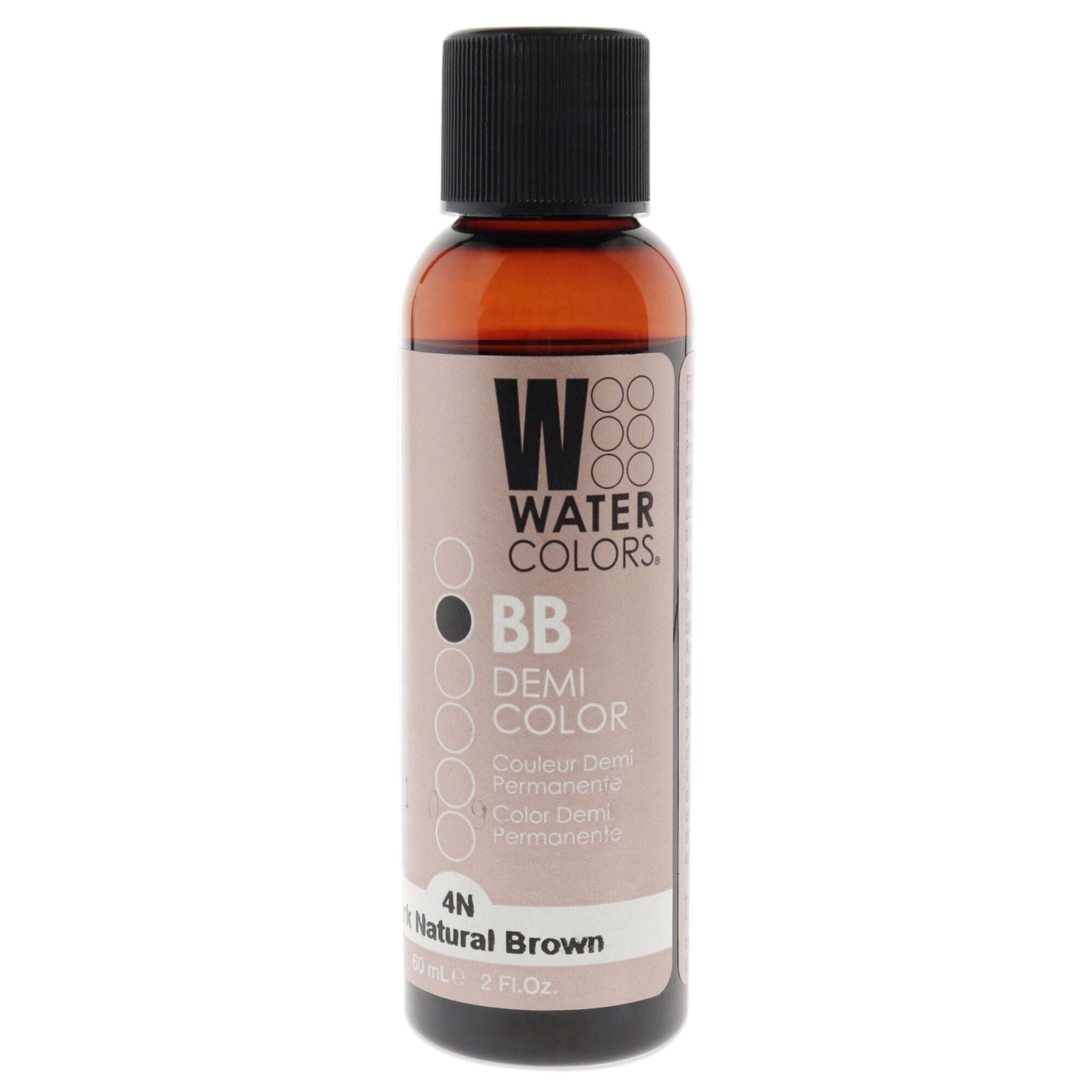 Watercolors BB Demi-Permanent Hair Color - 4N Dark Natural Brown by Tressa for Unisex - 2 oz Hair Color, See Description, hi-res image number 0