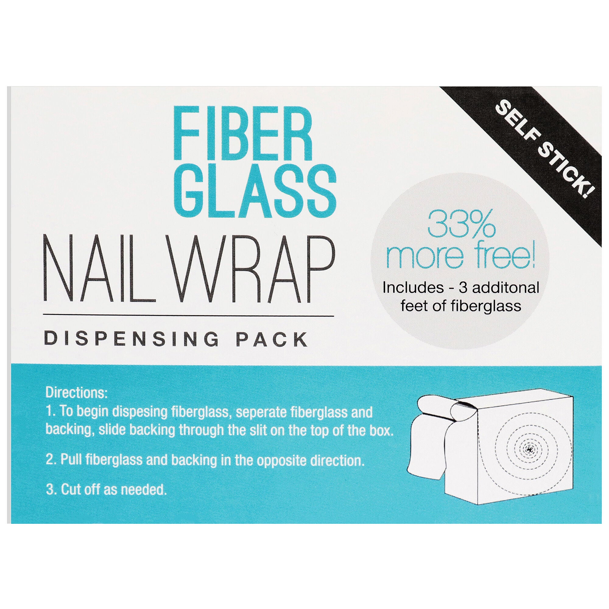 Fiberglass Nail Wrap Dispensing Pack, , alternate image number 1