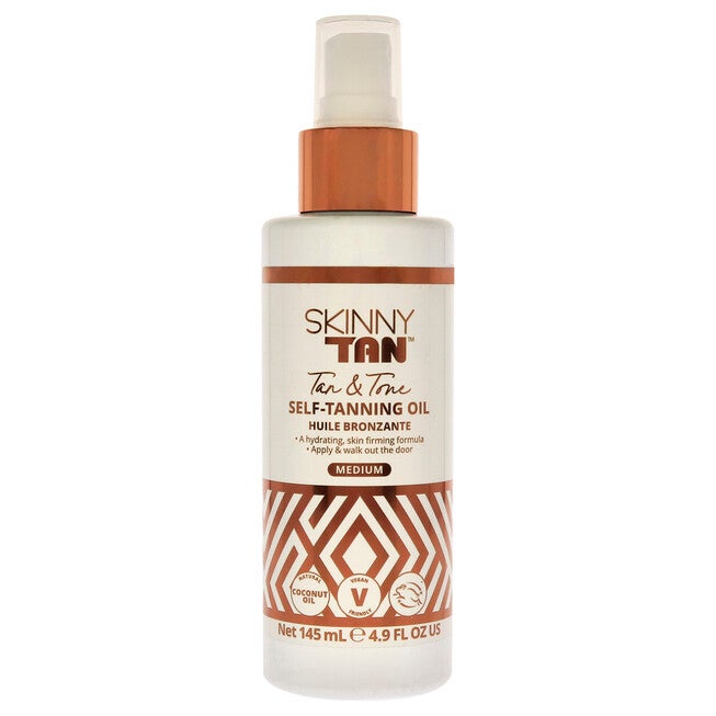 Self-Tanning Oil - Medium by Skinny Tan for Women - 4.9 oz Oil, See Description, hi-res image number 0