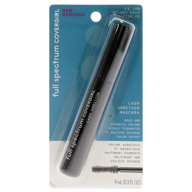 Full Spectrum Lash Ambition Mascara - 300 Hi-Def Aqua by CoverGirl for Women - 0.3 oz Mascara, NA, hi-res image number null
