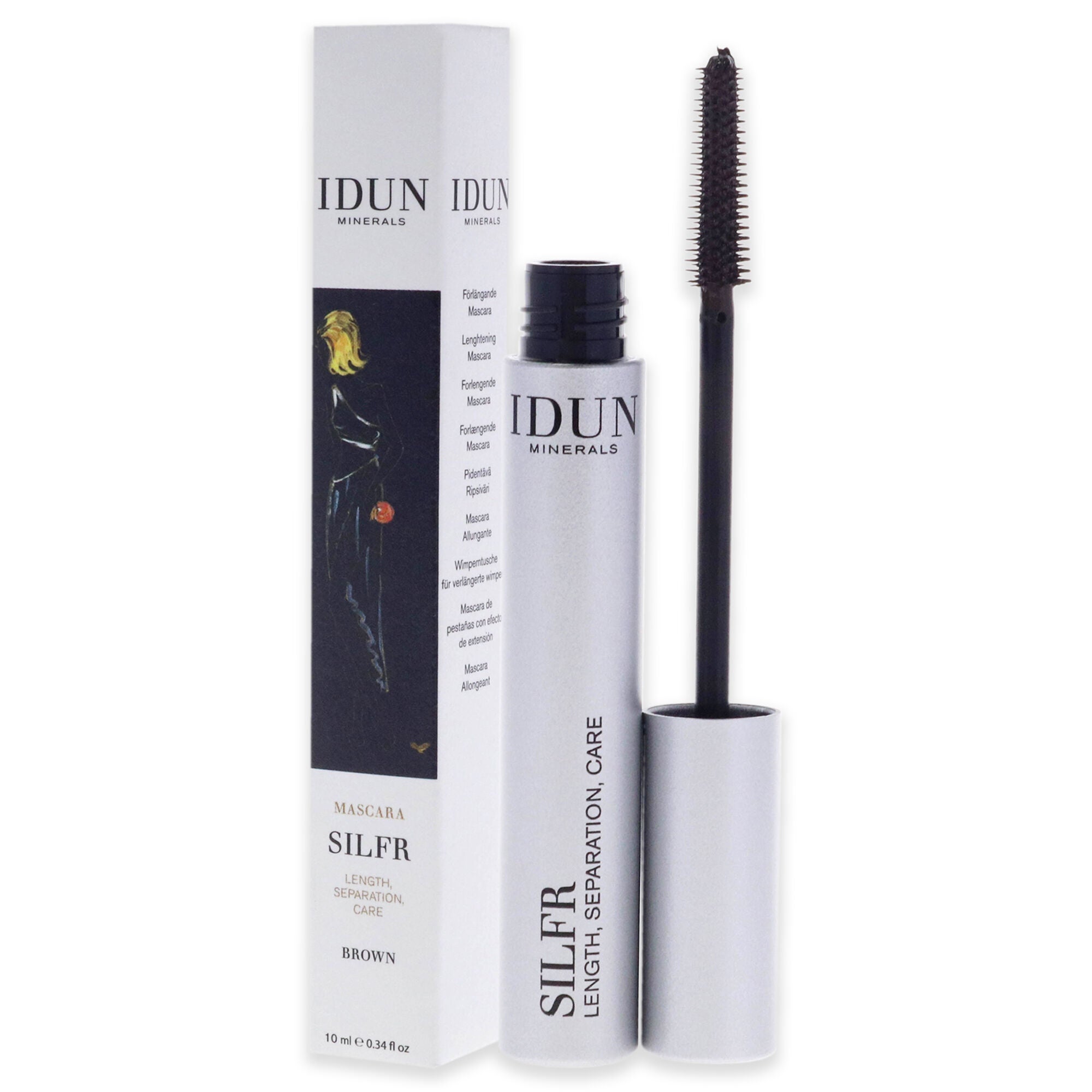 Silfr Lengthening Mascara - 012 Brown by Idun Minerals for Women - 0.34 oz Mascara, , alternate image number 7