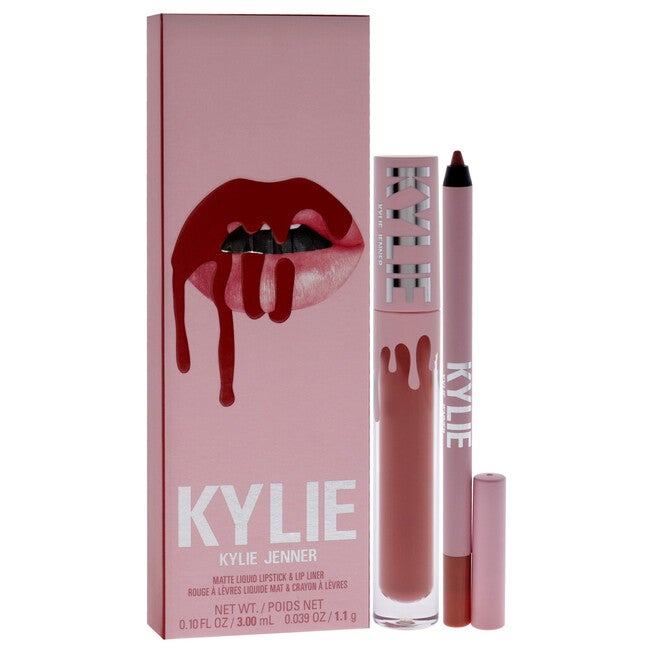 Matte Lip Kit - 801 Queen by Kylie Cosmetics for Women - 2 Pc 0.10oz Matte Liquid Lipstick, 0.039oz Lip Liner, , alternate image number null