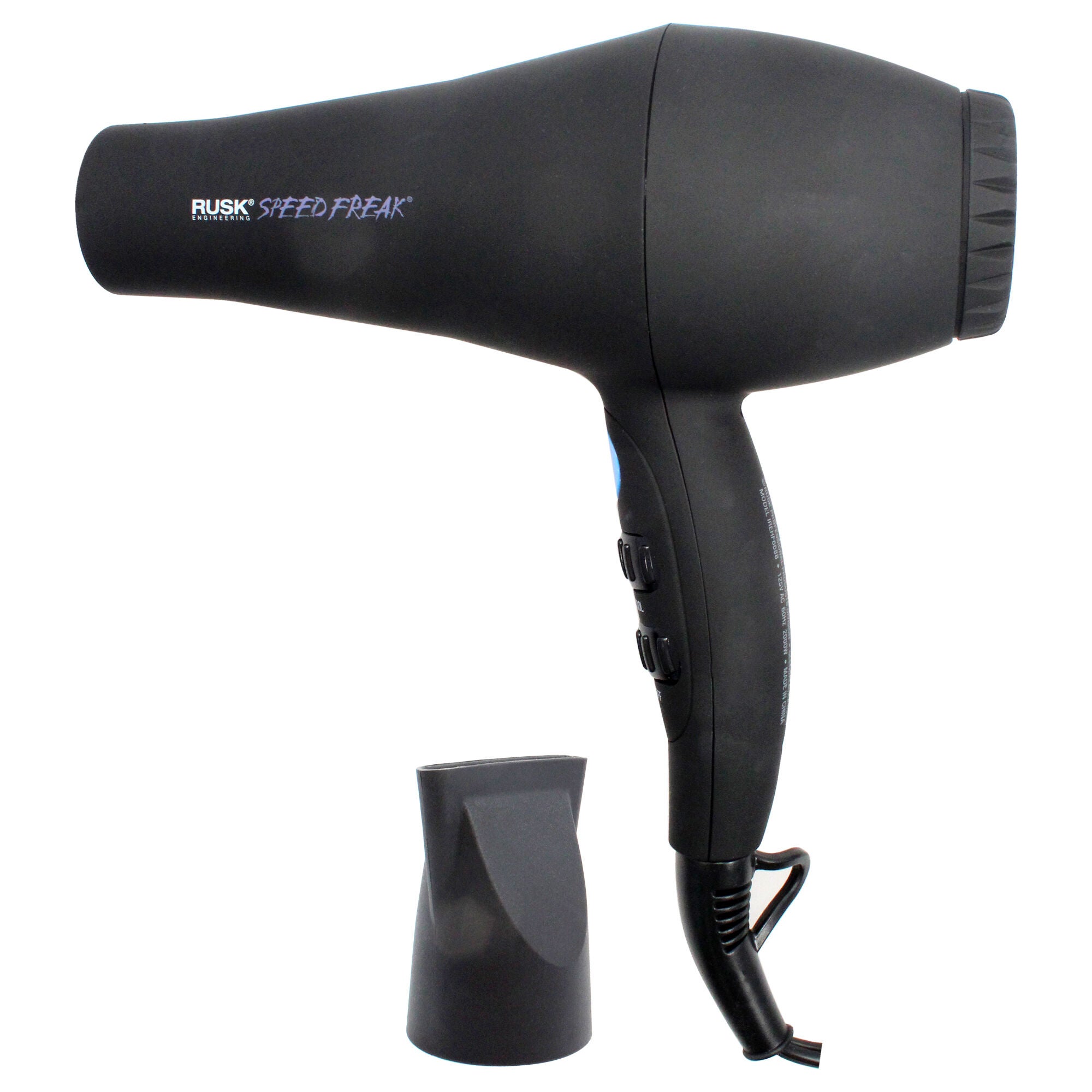 Speed Freak 2000 Watts Dryer - IREHF6688 - Black by Rusk for Unisex - 1 Pc Hair Dryer, See Description, alternate image number 3