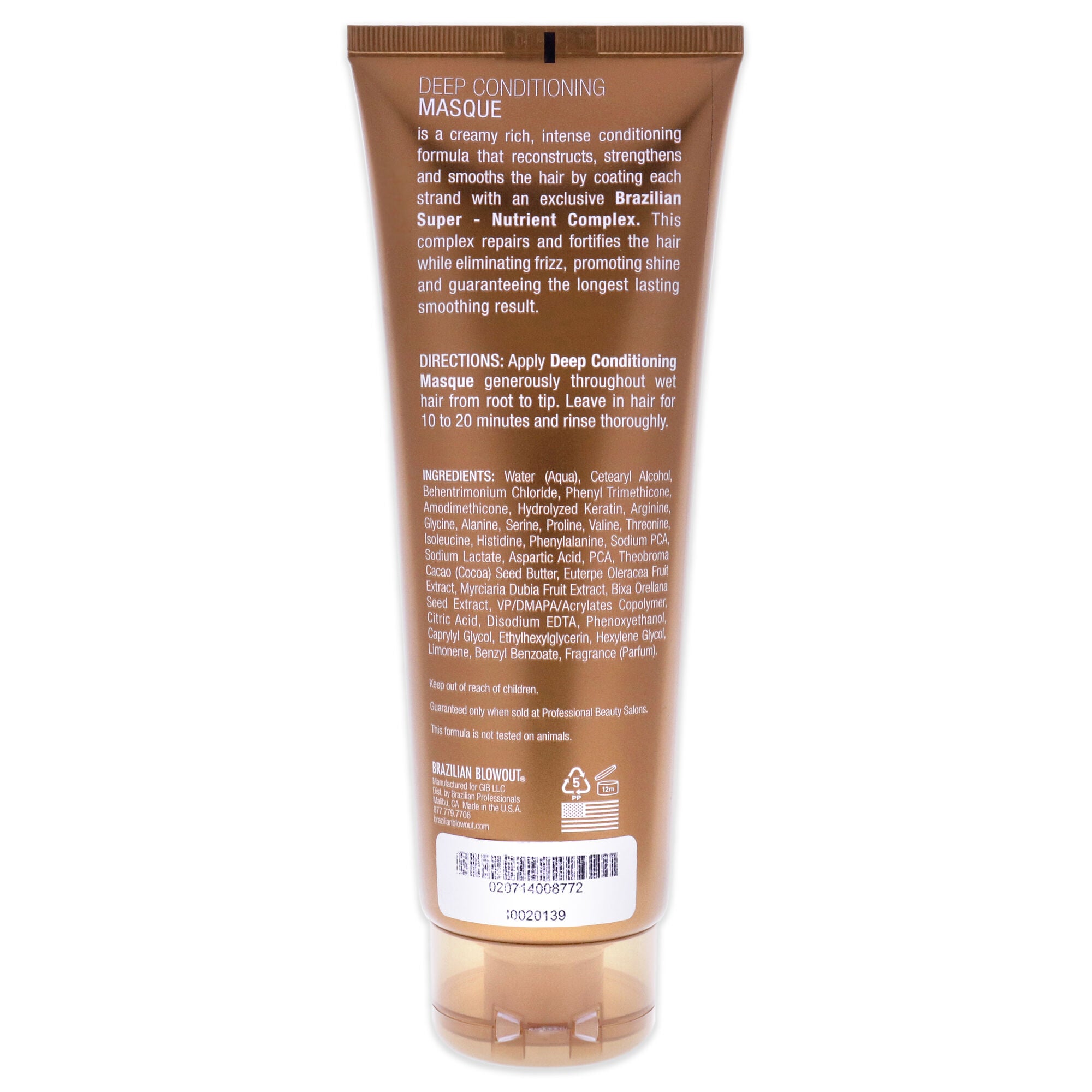 Acai Deep Conditioning Masque by Brazilian Blowout for Unisex - 8 oz Masque, , alternate image number 4