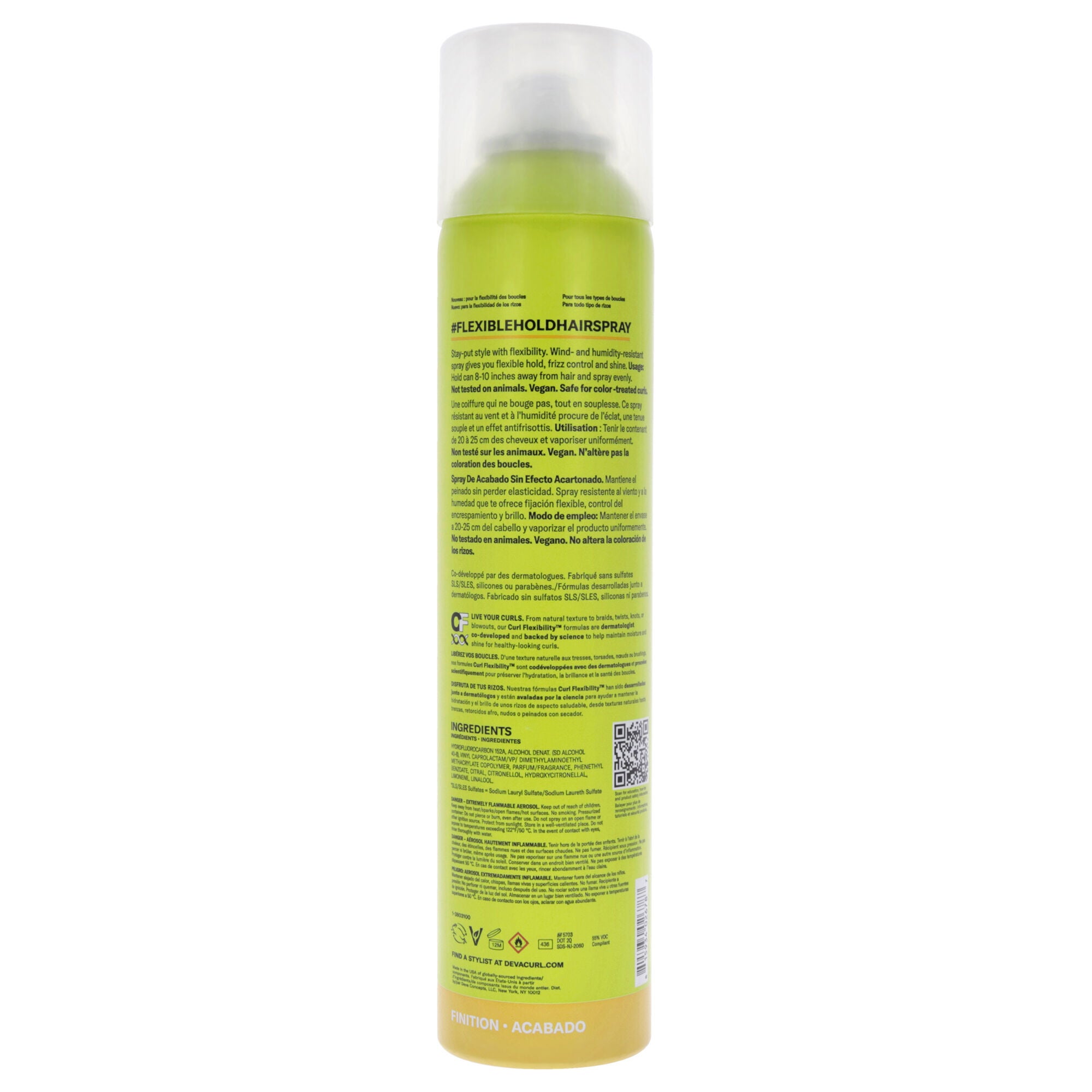 Flexible Hold Hairspray-NP by DevaCurl for Unisex - 10 oz Hair Spray, See Description, alternate image number 1