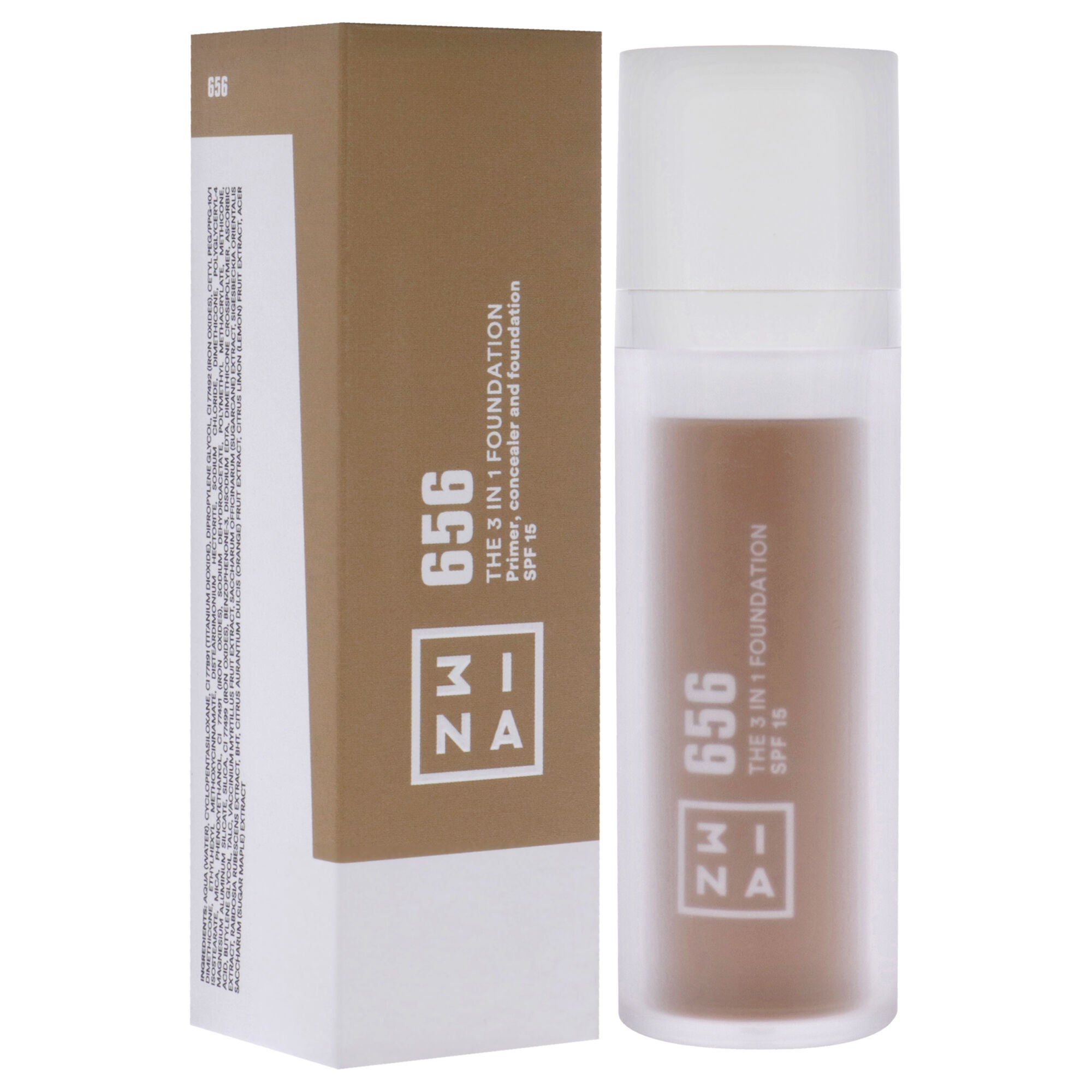 The 3-In-1 Foundation SPF 15 - 656 by 3INA for Women - 1.01 oz Foundation, , alternate image number 6