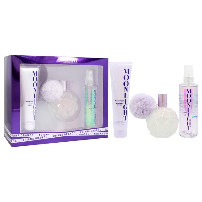 Moonlight by Ariana Grande for Women - 3 Pc Gift Set 3.4oz EDP Spray, 3.4oz Body Souffle, 4oz Body Mist, , alternate image number null