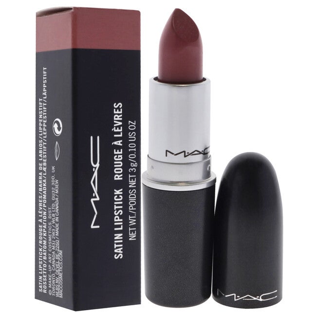 Satin Lipstick - 808 Faux by MAC for Women - 0.10 oz Lipstick, NA, alternate image number null