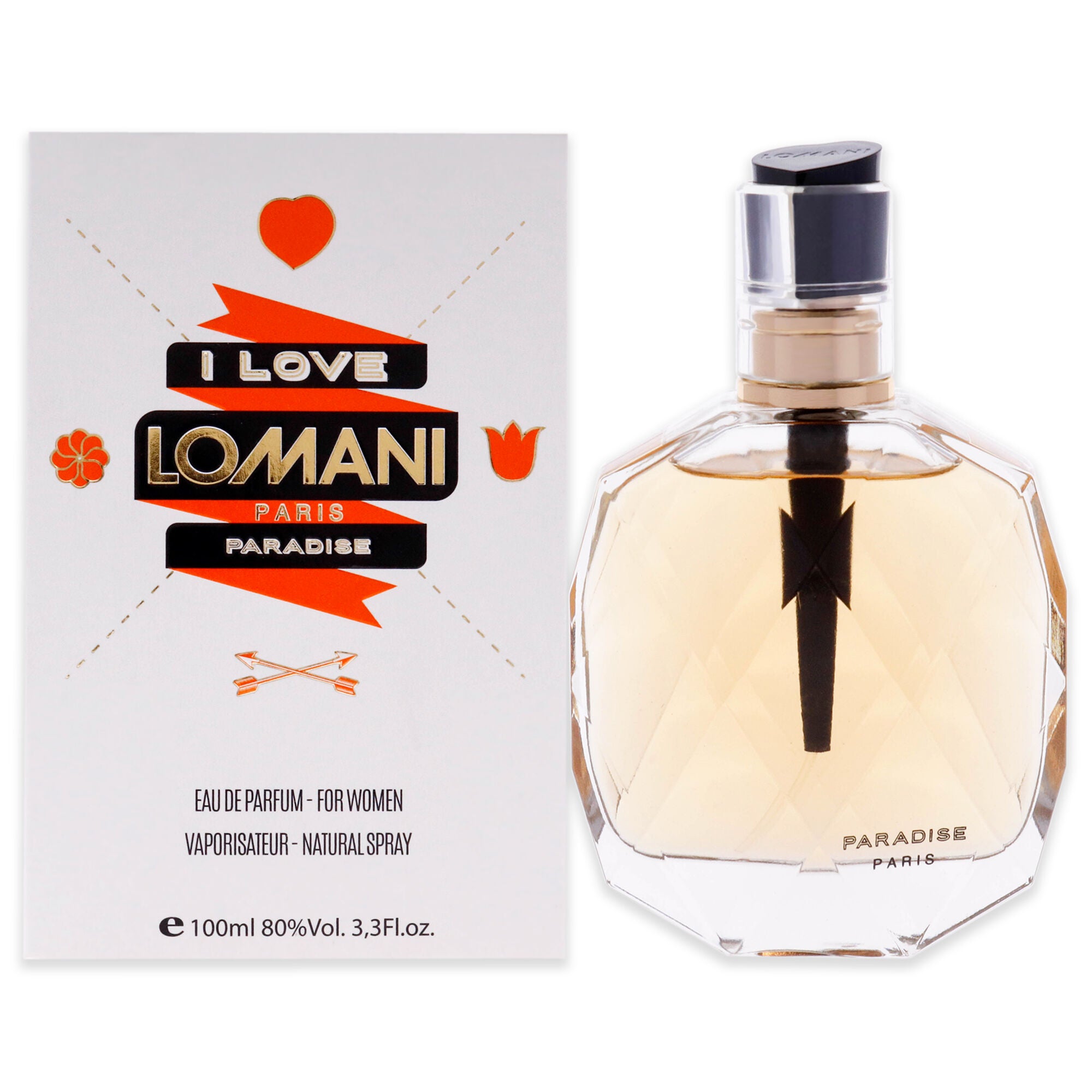 I Love Lomani Paradise by Lomani for Women - 3.4 EDP Spray, See Description, hi-res image number 0