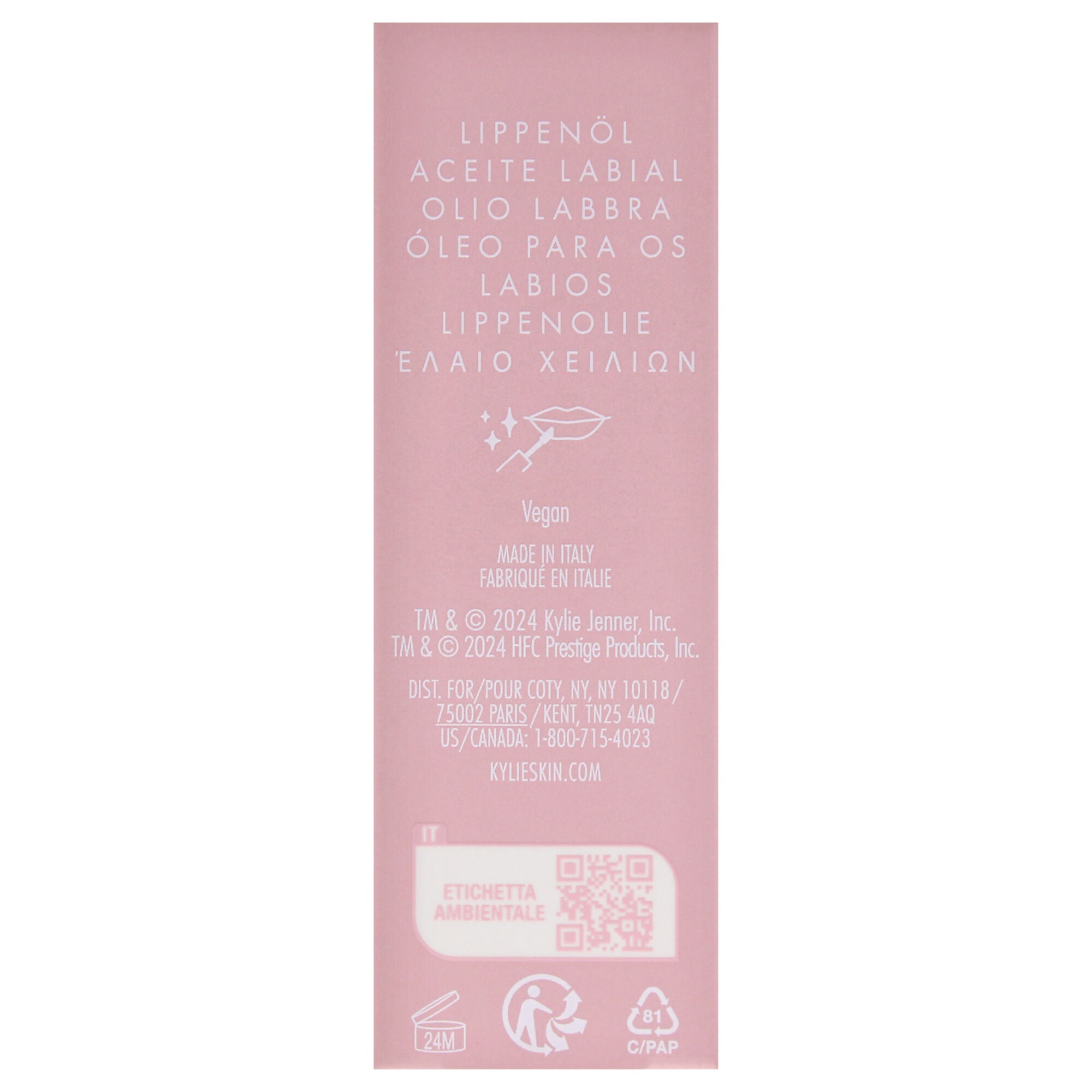 Lip Oil - Hazelnut Cream by Kylie Cosmetics for Women - 0.2 oz Lip Oil, Red, alternate image number 5