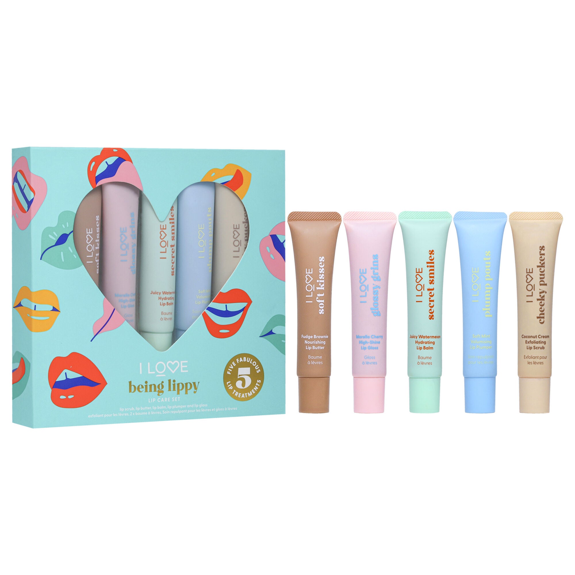 Being Lippy Lip Care Set by I Love Cosmetics for Women - 5 Pc Set, See Description, alternate image number 2