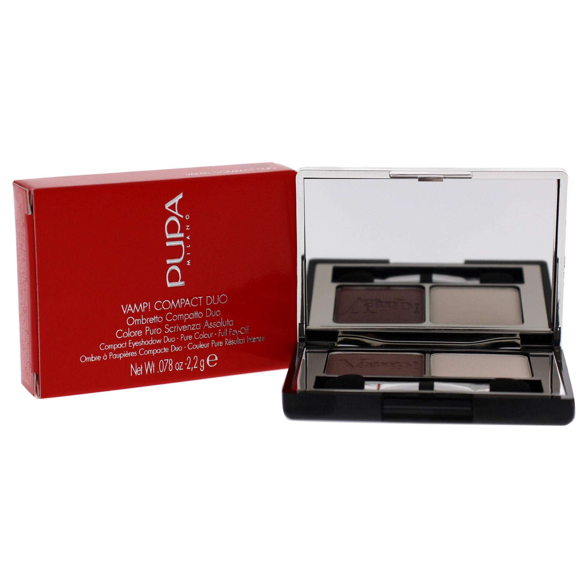 Vamp! Compact Duo Eyeshadow - 006 Brown Vanilla by Pupa Milano for Women - 0.078 oz Eye Shadow, , alternate image number 6