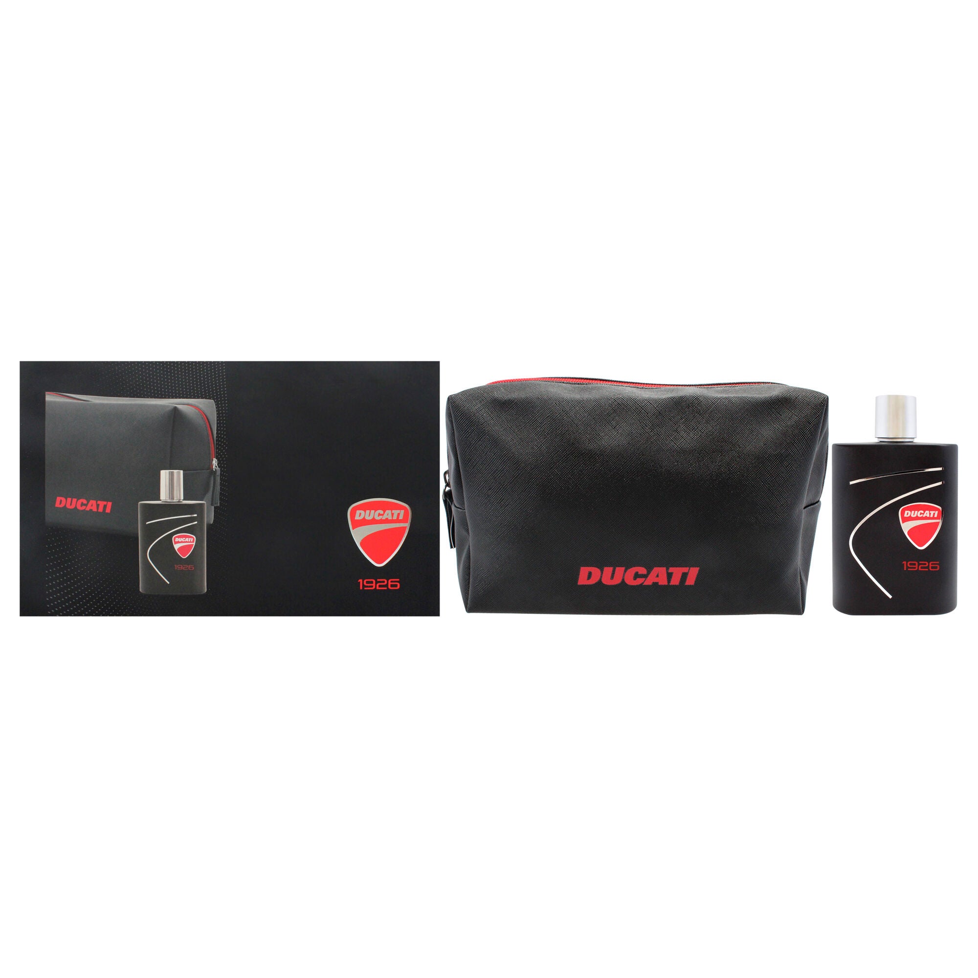 1926 by Ducati for Men - 2 Pc Gift Set 3.4oz EDT Spray, Pouch, See Description, hi-res image number 0