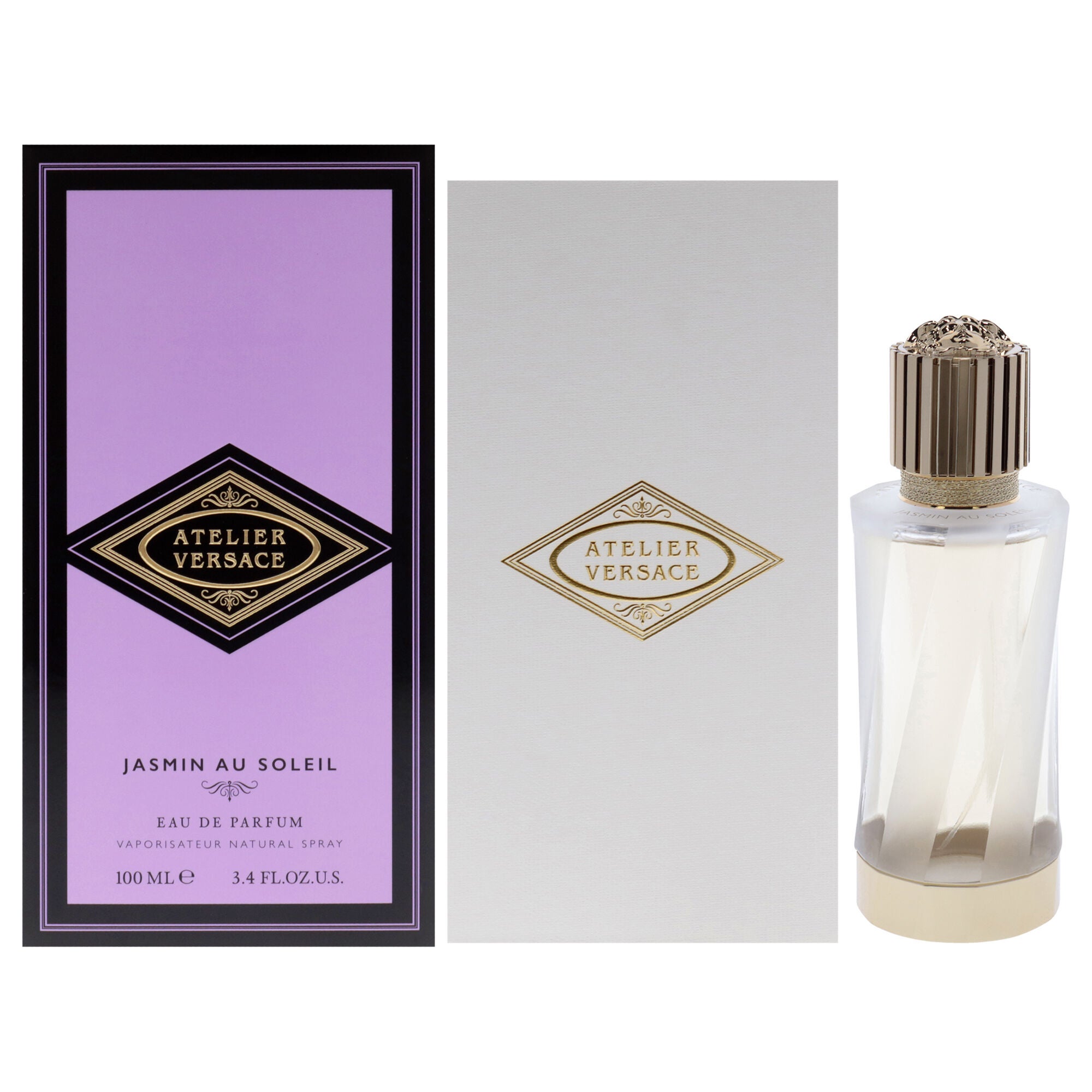 Atelier Jasmin Au Soleil by Versace for Women - 3.4 oz EDP Spray, Clear, hi-res image number 0