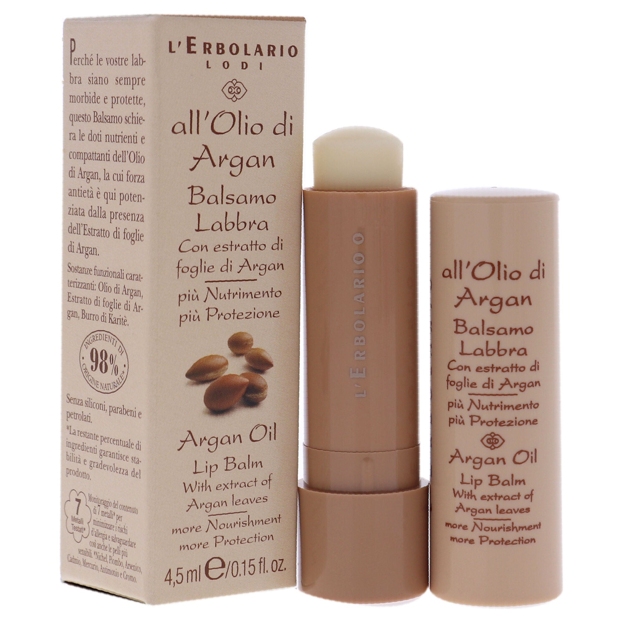 Lip Balm - Argan Oil by LErbolario for Unisex - 0.15 oz Lip Balm, , alternate image number 6