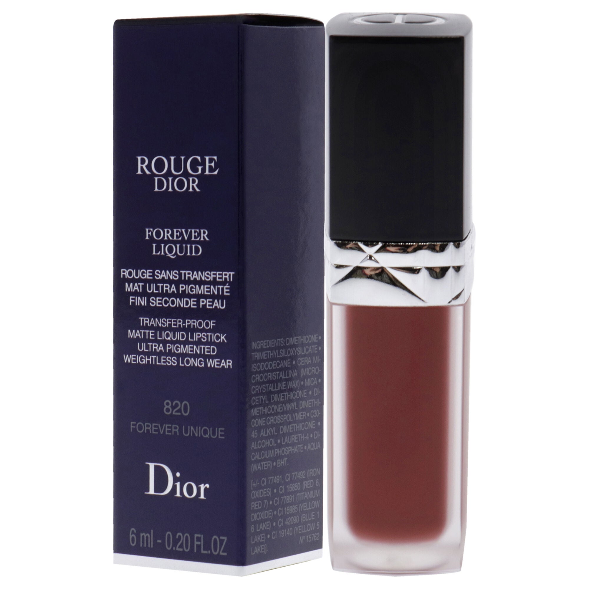 Rouge Dior Forever Liquid Matte - 820 Forever Unique by Christian Dior for Women - 0.20 oz Lipstick, , alternate image number 7