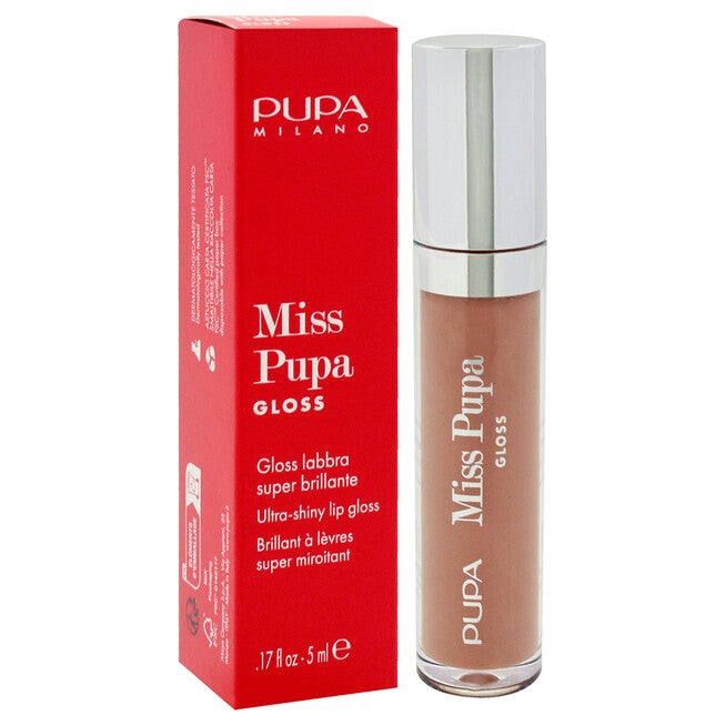 Miss Pupa Gloss Ultra-Shine Lip Gloss - 403 Nude Obsession by Pupa Milano for Women - 0.17 oz Lip Gloss, See Description, alternate image number 1