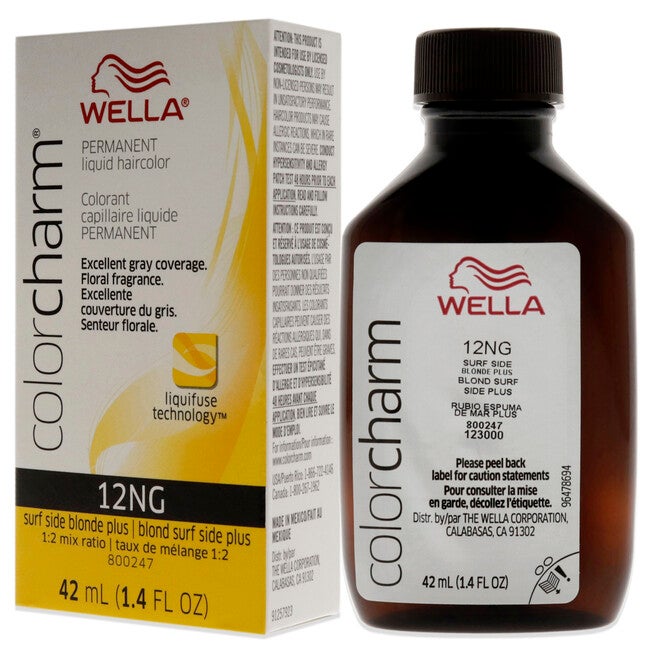 Color Charm Permanent Liquid Haircolor - 12NG Surf Side Blonde Plus by Wella for Unisex - 1.4 oz Hair Color, NA, alternate image number null
