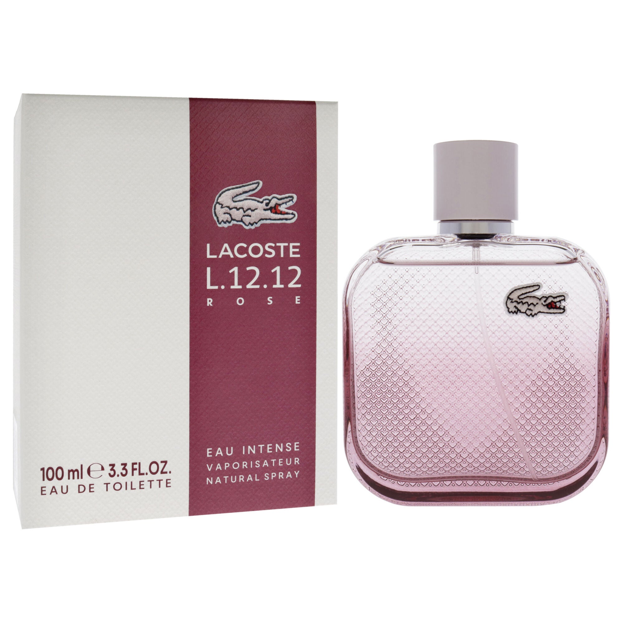 Lacoste Eau De L.12.12 Rose Eau Intense by Lacoste for Women - 3.3 oz EDT Spray, See Description, alternate image number 2