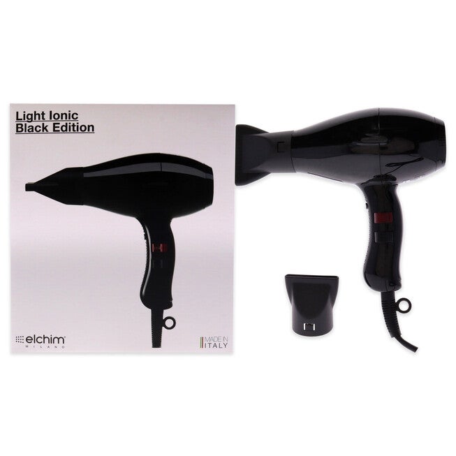 Light Ionic Edition Hair Dryer - Black by Elchim for Unisex - 1 Pc Hair Dryer, NA, hi-res image number null