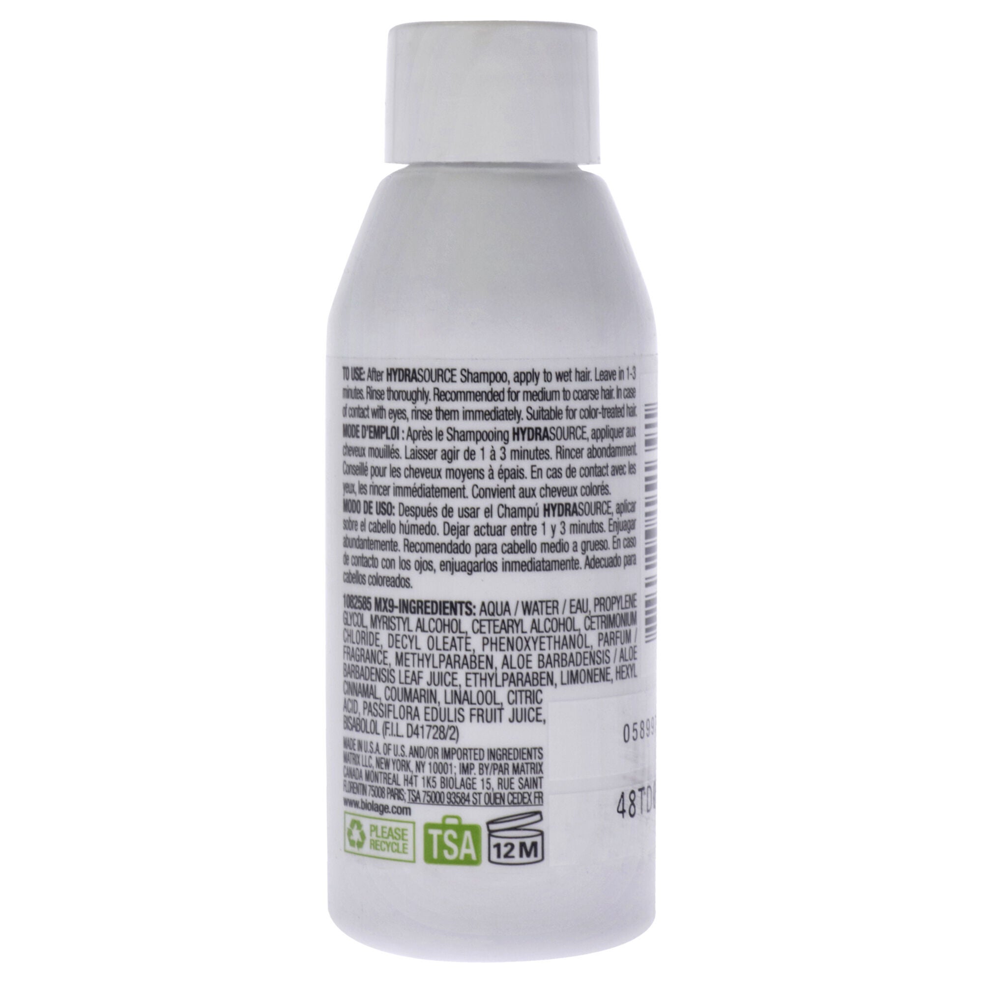 Biolage Hydrasource Conditioner by Matrix for Unisex - 1.7 oz Conditioner, See Description, alternate image number 1