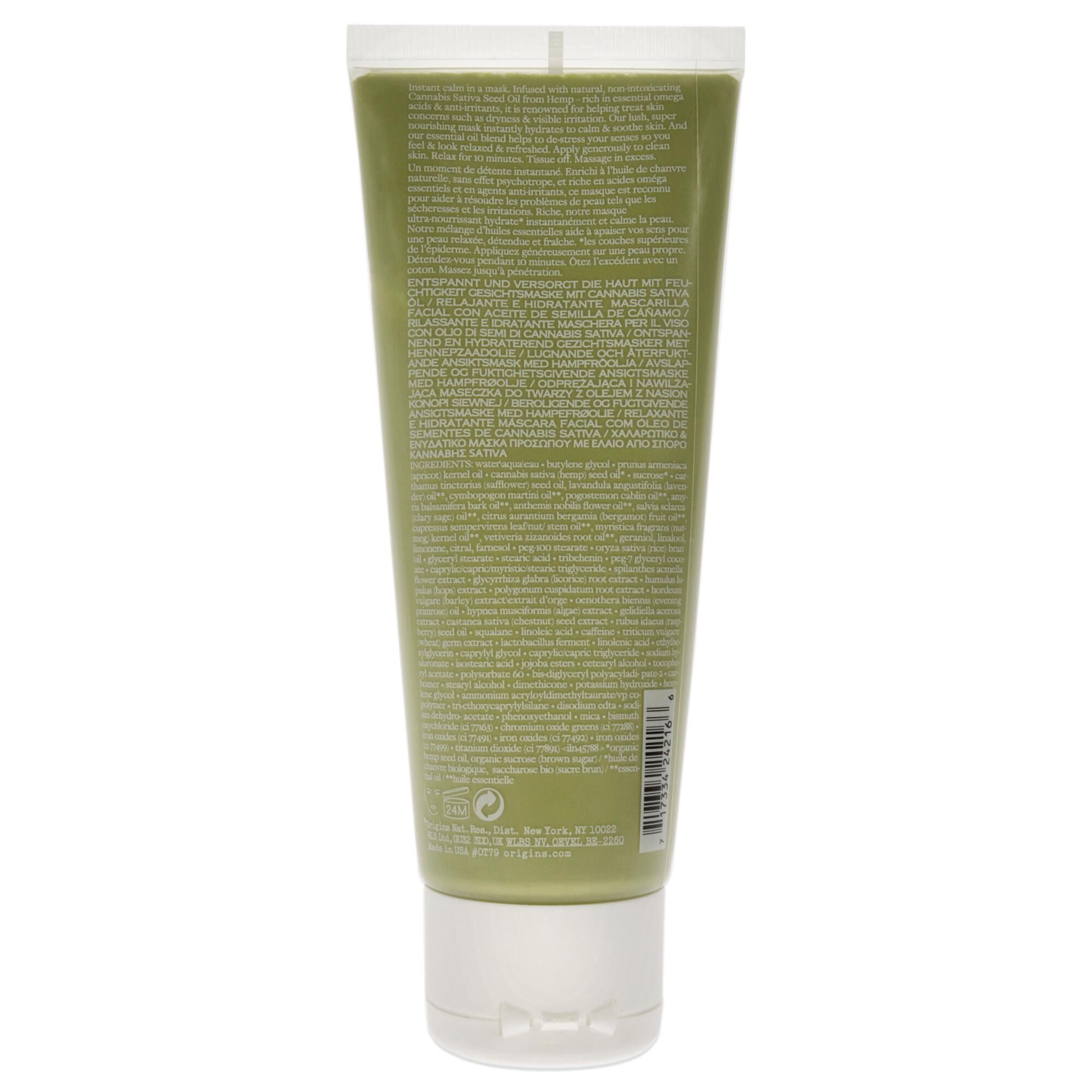 Hello Calm Relaxing and Hydrating Face Mask by Origins for Unisex - 2.5 oz Mask, , alternate image number 3