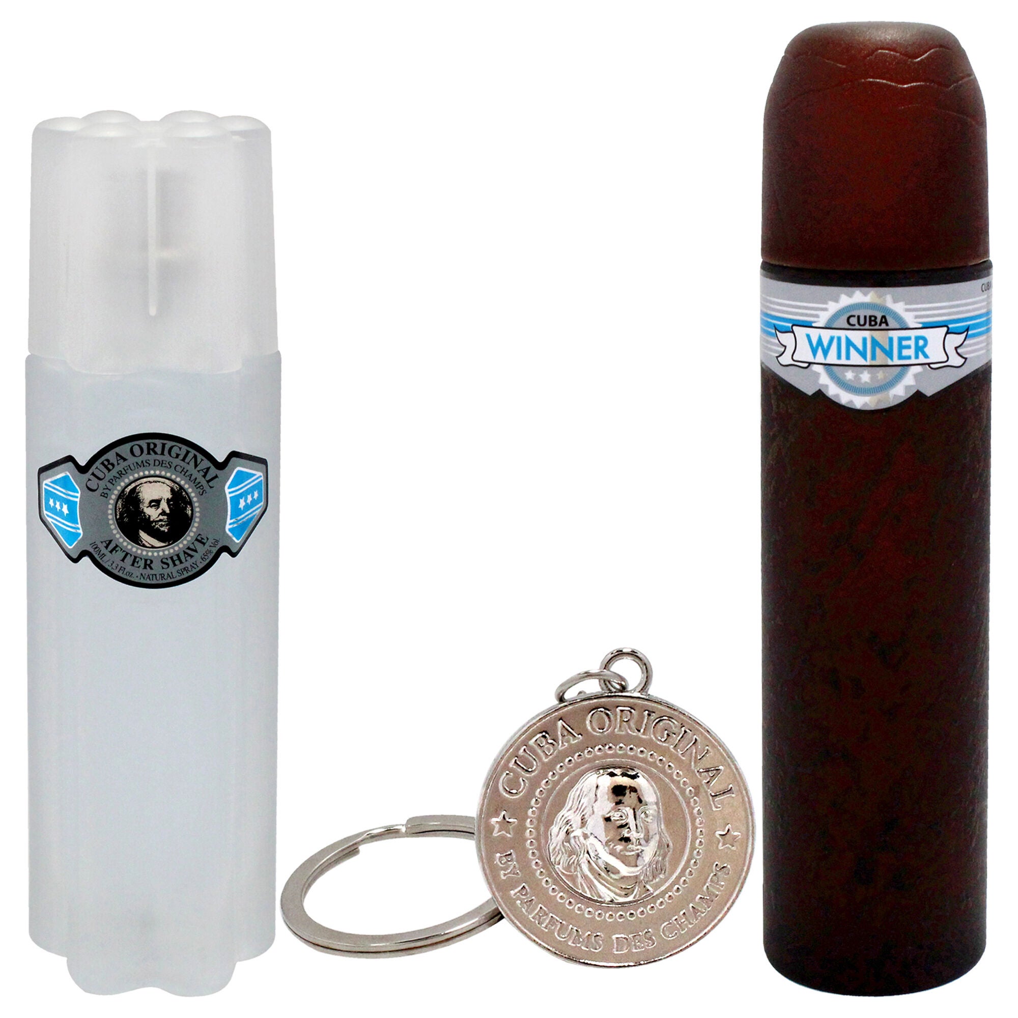 Cuba Winner by Cuba for Men - 3 Pc Gift Set 3.3oz EDT Spray, 3.3oz After Shave, Key Chain, See Description, alternate image number 4