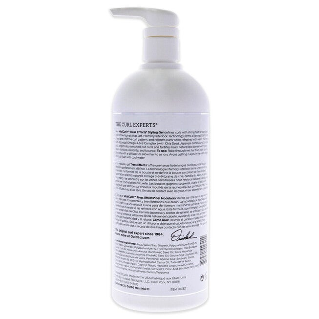 VitalCurl Plus Tress Effects Styling Gel by Ouidad for Unisex - 33.8 oz Gel, See Description, alternate image number 2