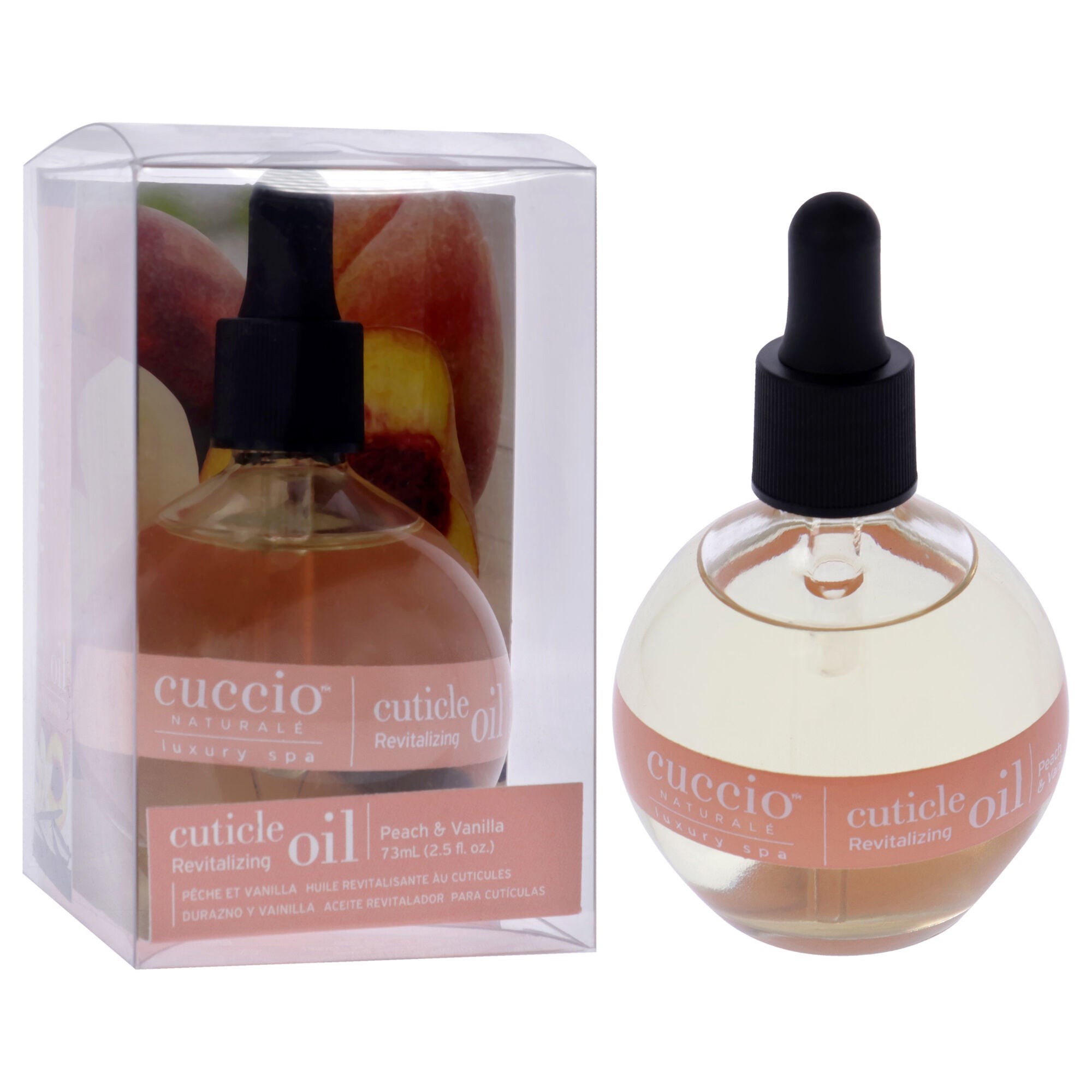 Cuticle Revitalizing Oil - Peach and Vanilla by Cuccio Naturale for Unisex - 2.5 oz Oil, See Description, alternate image number 2