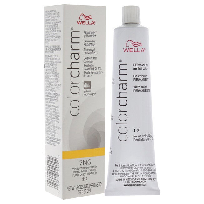 Color Charm Permanent Hair Color Gel - 7NG Medium Beige Blonde by Wella for Unisex - 2 oz Hair Color, NA, alternate image number null