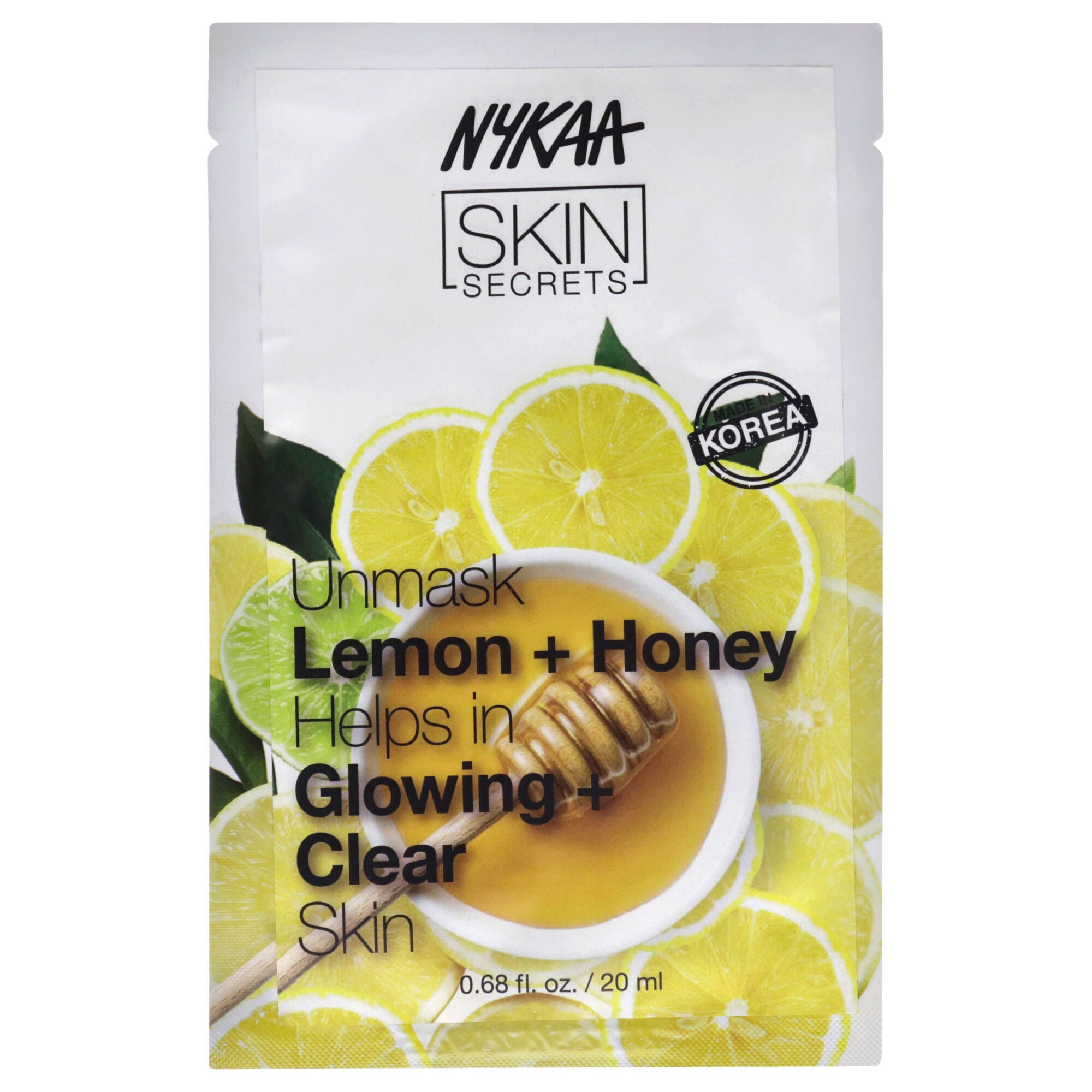 Skin Secrets Sheet Mask - Lemon and Honey by Nykaa Naturals for Women - 1 Pc Mask, See Description, hi-res image number 0