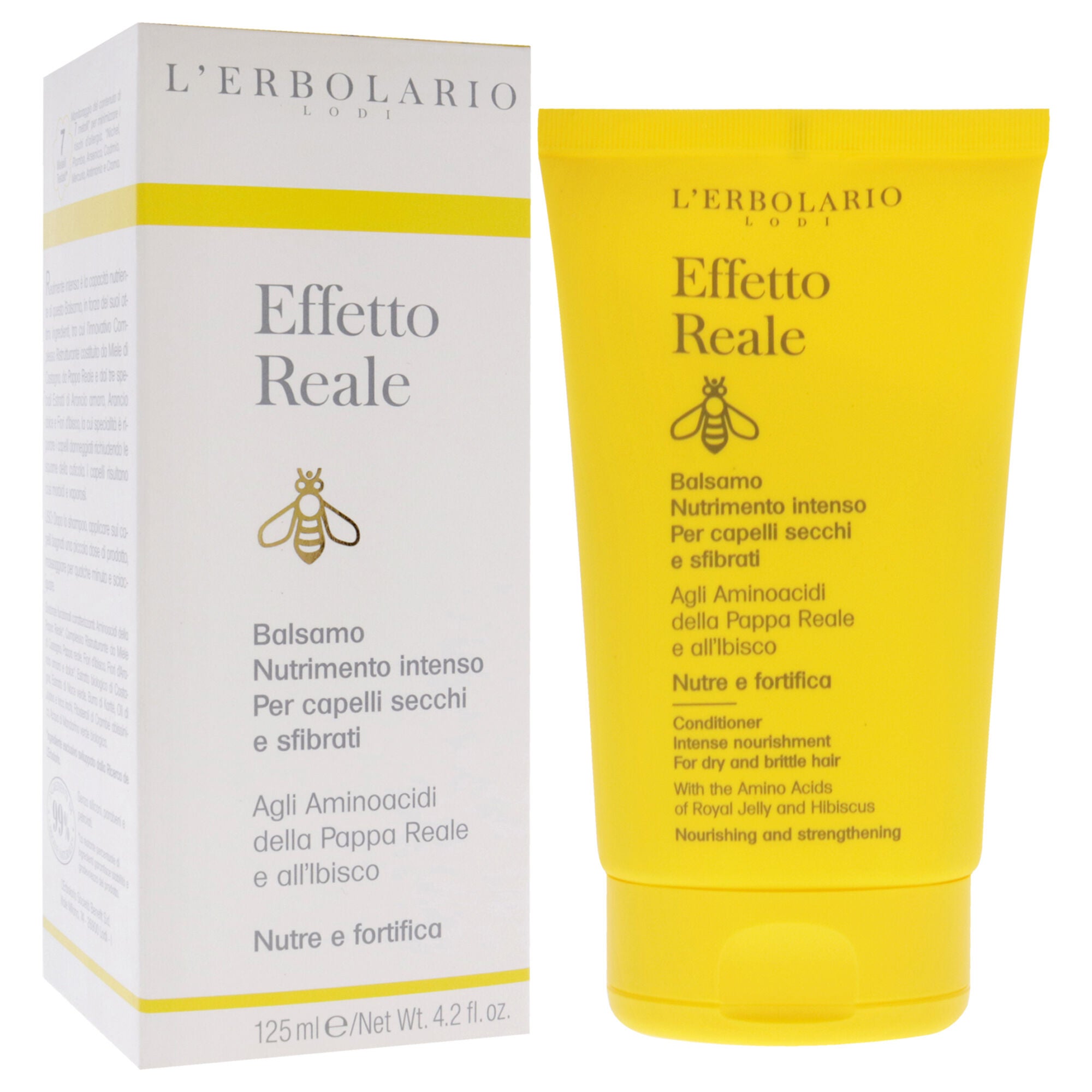 Effetto Reale Intense Nourishment Conditioner by LErbolario for Unisex - 4.2 oz Conditioner, See Description, alternate image number 2