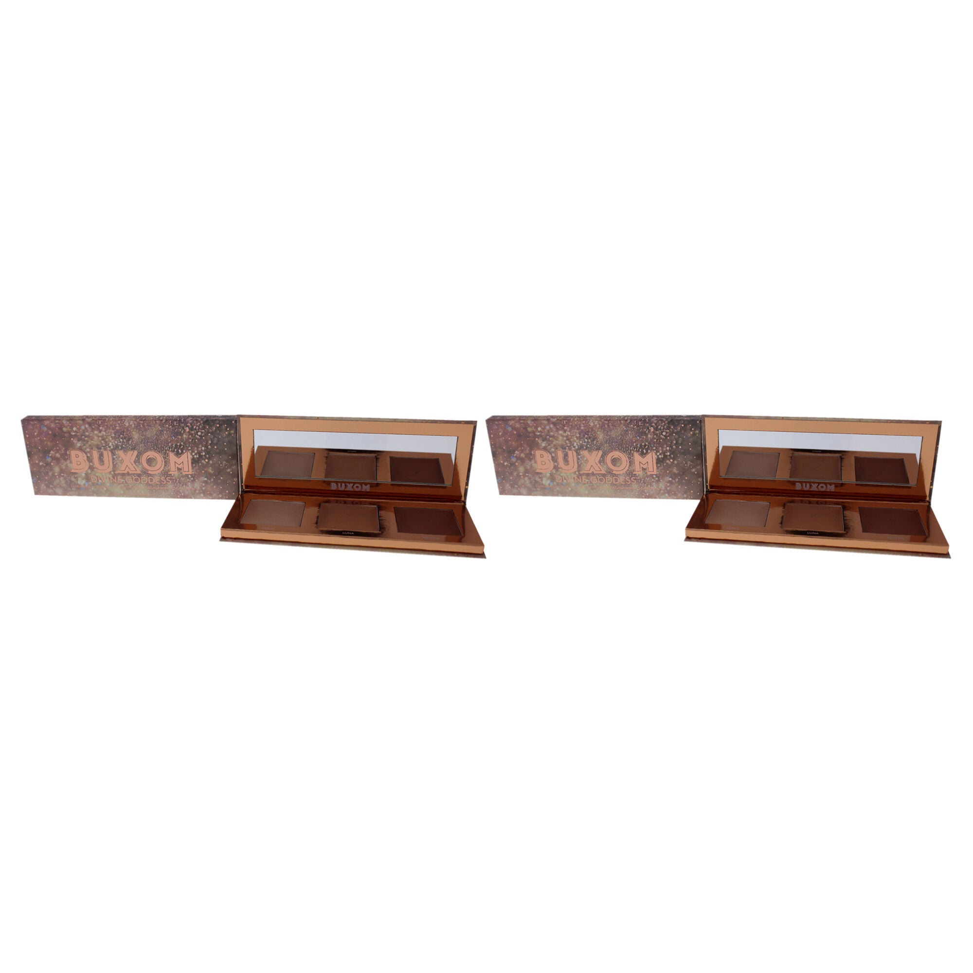 Divine Goddess Luminizing Highlighter Palette by Buxom for Women - 0.48 oz Highlighter - Pack of 2, Multi, hi-res image number 0