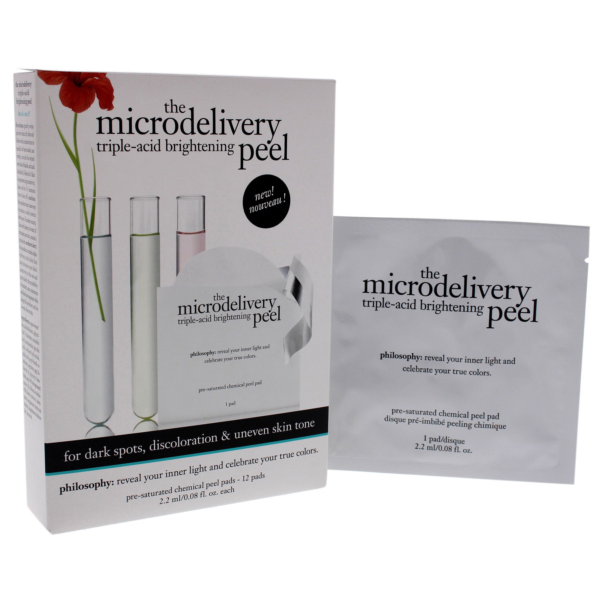 The Microdelivery Triple-Acid Brightening Peel Pad by Philosophy for Unisex - 12 Pc Pads, , alternate image number 6