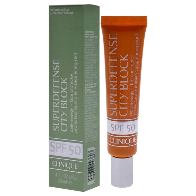 Superdefense City Block Daily Energy plus Face Protector SPF 50 by Clinique for Women - 1.4 oz Sunscreen, , alternate image number null