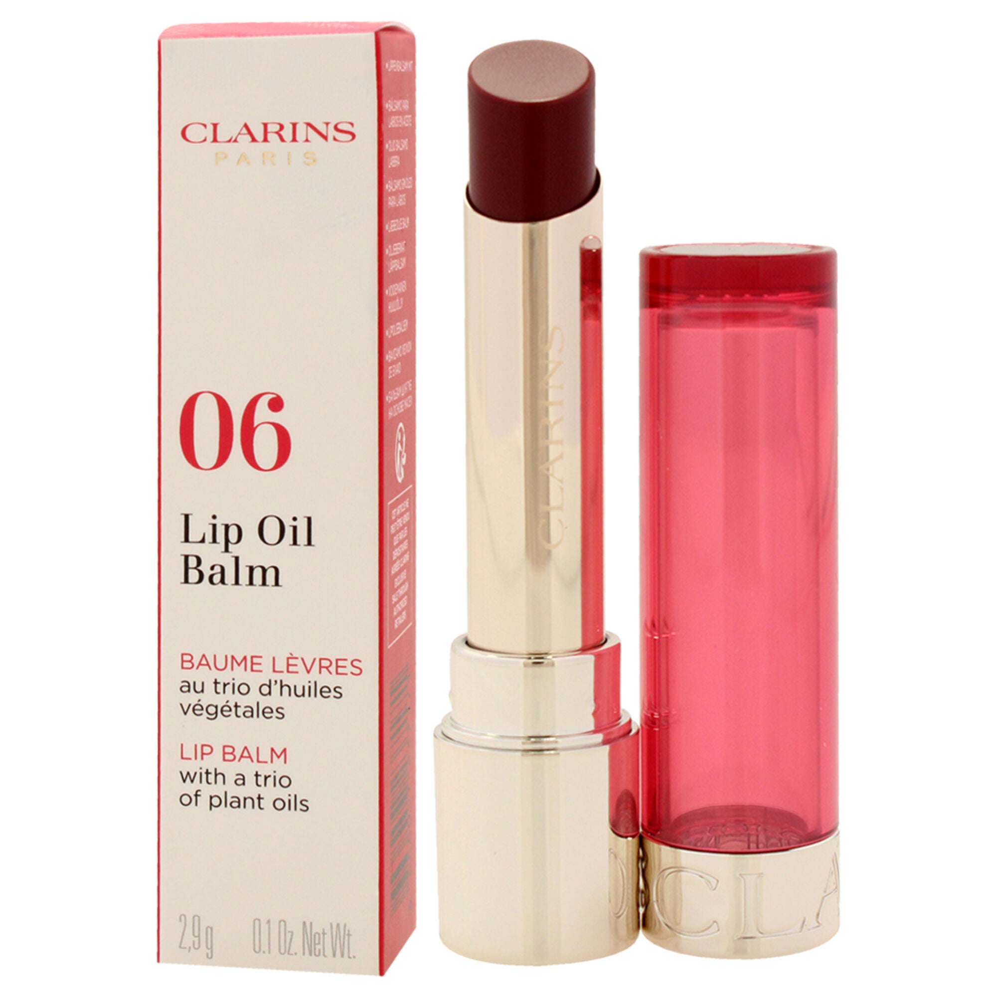 Lip Oil Balm - 06 Fig by Clarins for Women - 0.1 oz Lip Balm, See Description, alternate image number 3
