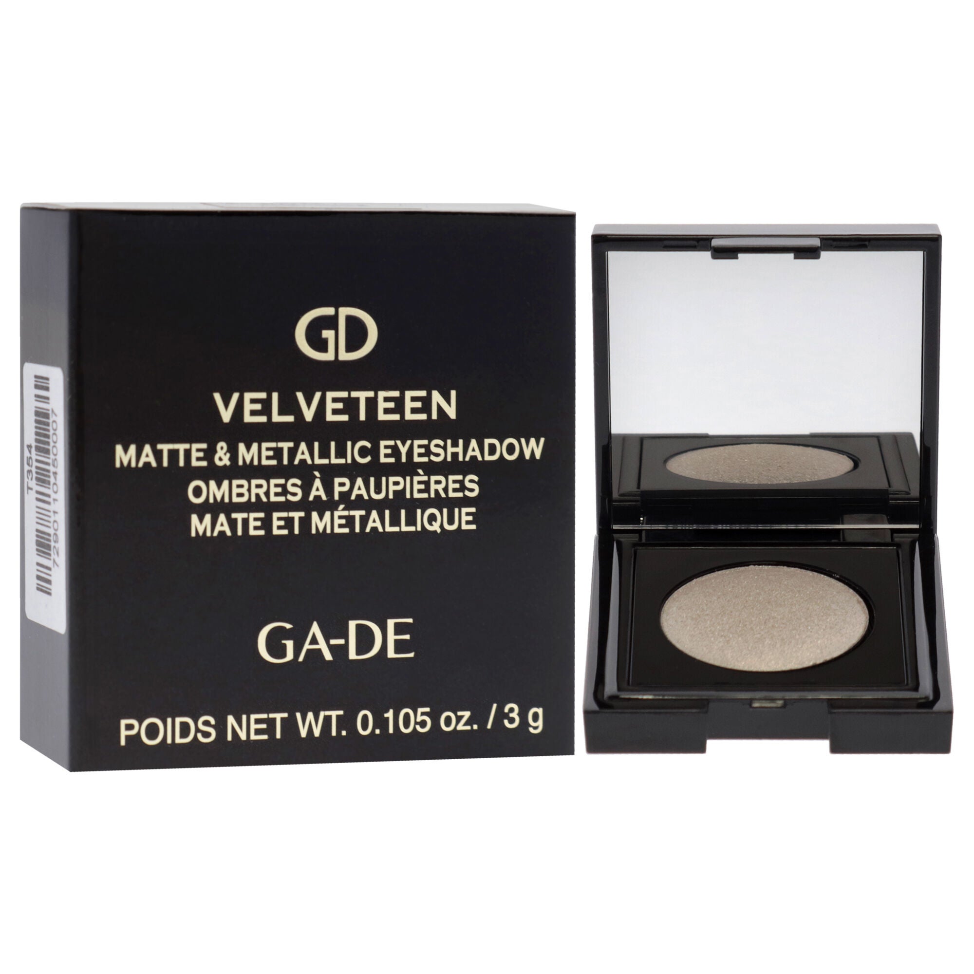 Velveteen Matte and Metallic Eyeshadow - 126 Diamonds by GA-DE for Women - 0.105 oz Eye Shadow, See Description, alternate image number 1